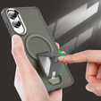 Etui do Samsung Galaxy S25 Edge, Kickstand Matt Case, do MagSafe, tytanowa szarość