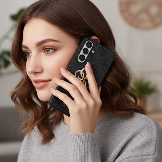 Etui GUESS do Samsung Galaxy S25 FE, 4G Big Metal Logo, czarne