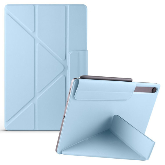 Magnetyczne etui origami do Samsung Galaxy Tab S10 Lite / S10 FE / S9 FE / S9 – baby blue