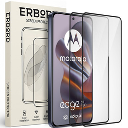 2x Szkło Hartowane do Motorola Edge 50 Neo, ERBORD 3D pełne, szybka na cały ekran