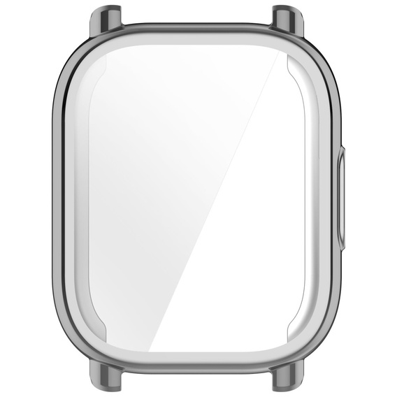 2w1 Etui z Osłoną na ekran do Xiaomi Redmi Watch 5 Lite, Srebrne