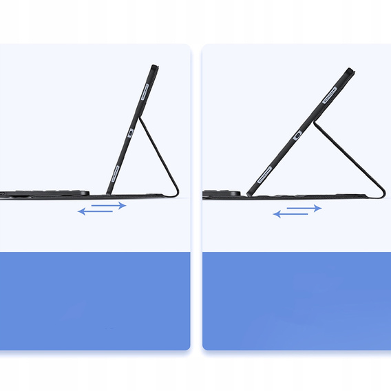 Etui z klawiaturą Bluetooth do Samsung Galaxy Tab S11 Ultra, Dux Ducis TK Series, czarny