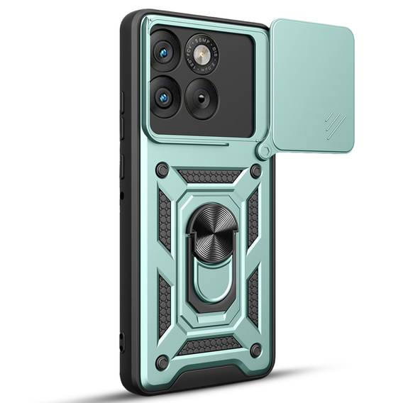 Etui pancerne do Motorola Edge 70, CamShield Slide, zielone