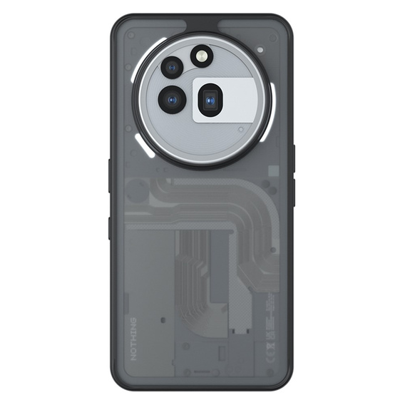 Etui do Nothing Phone 3A Pro, Fusion Hybrid, przezroczyste / czarne