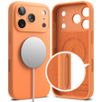 Etui Ringke do iPhone 17 Pro Max, Silicone Magnetic MagSafe, Tangerine