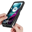 Etui do Motorola Moto G200, Shockproof, z folią, czarne