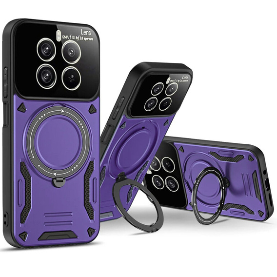 Etui pancerne do Realme 12 Pro 5G / 12 Pro+ 5G, Magnetic Ring, fioletowe