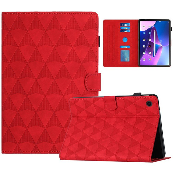 Etui do Lenovo Tab M10 Plus 10.6 Gen 3 TB-125F TB-128F, Classic, z miejscem na rysik, czerwone