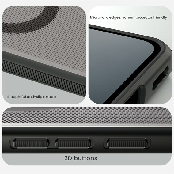 Etui Nillkin Frosted Shield Pro MagSafe do Xiaomi Redmi Note 15 Pro Plus 5G – przezroczyste / czarne