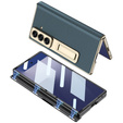 Etui GKK do Samsung Galaxy Z Fold7 5G ze szkłem i podstawką – zielone