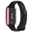 2w1 Etui z Osłoną do Xiaomi Redmi Smart Band 2 / Xiaomi Smart Mi Band 8 Active, Różowe