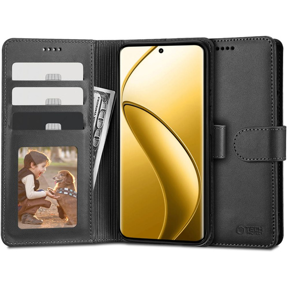 Etui Tech-Protect Wallet do Realme 12 PRO 5G / 12 PRO+ PLUS 5G, czarne