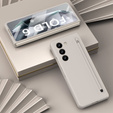 Etui do Samsung Galaxy Z Fold6 5G, ze szkłem i rysikiem, szare