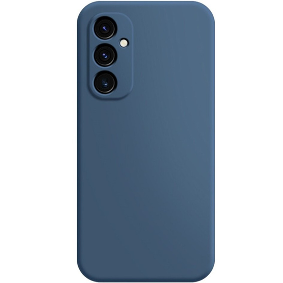 Etui do Samsung Galaxy A54 5G, Silicone Lite, granatowe + szkło 9H