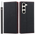 Skórzane etui do Samsung Galaxy S23 Plus, ERBORD Grain Leather, czarny