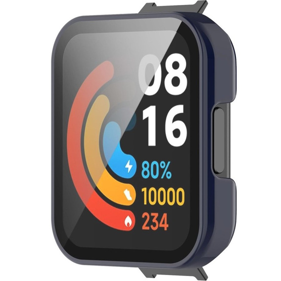 2w1 Etui + Szkło do Xiaomi Redmi Watch 2 Lite, Granatowy
