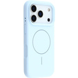 Etui silikonowe do iPhone 17 Pro - kompatybilne z MagSafe, antywstrząsowe, niebieskie