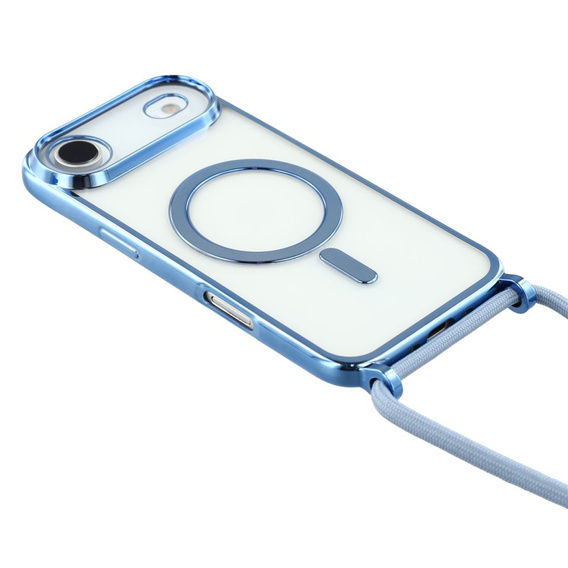 Etui do iPhone Air, Electro MagSafe, niebieskie + Smycz