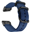Pasek Nylonowy QuickFit 20mm do Garmin Fenix 5S/6S/7S/8 43mm, Granatowy