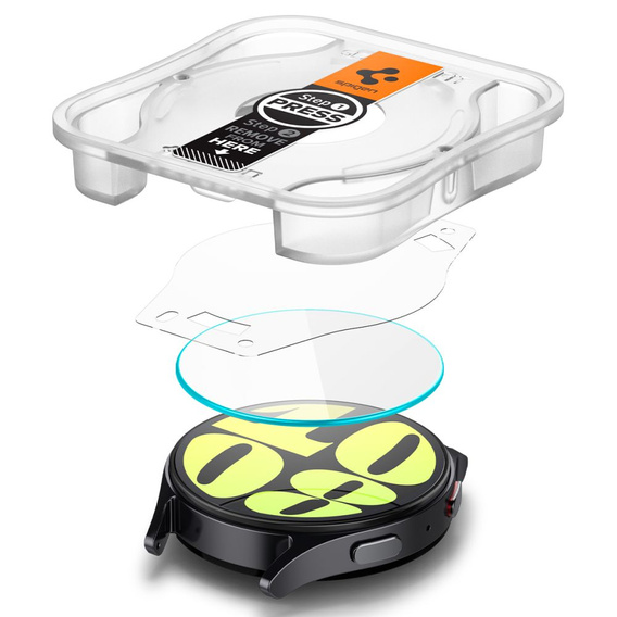 2x Szkło Hartowane Spigen do Samsung Galaxy Watch 7 44mm, Glas.TR "EZ FIT", przezroczyste