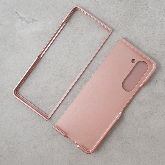 Etui pancerne do Samsung Galaxy Z Fold5 5G, CamShield Slide, różowe rose gold