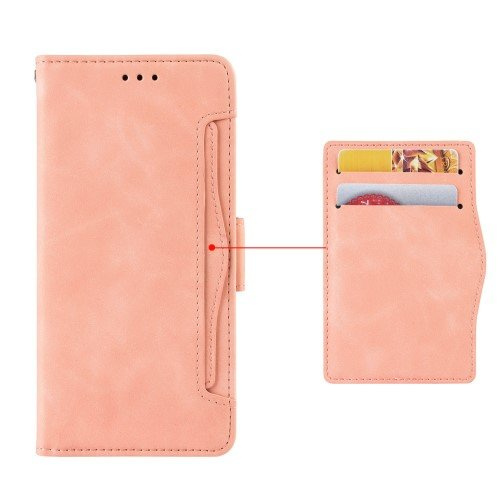 Etui z klapką do Samsung Galaxy Z Fold 5 5G, Card Slot, różowe