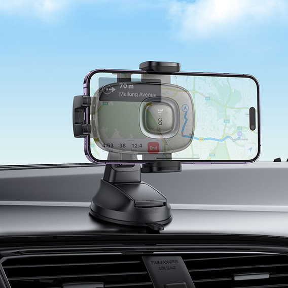 Uchwyt na telefon do samochodu uniwersalny Hoco H76 do deski - czarny