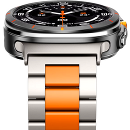 Bransoleta do Samsung Galaxy Watch Ultra 47mm (2025 / 2024), Tytanowa / Pomarańczowa