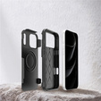Etui pancerne do iPhone 17 Pro Max, MagForce MagSafe, czarne