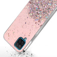 Etui do Samsung Galaxy A22 / M22 4G / LTE, Glittery, różowe