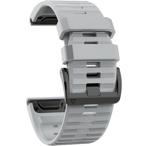 Pasek Silikonowy Quickfit 22mm do Garmin, Szary