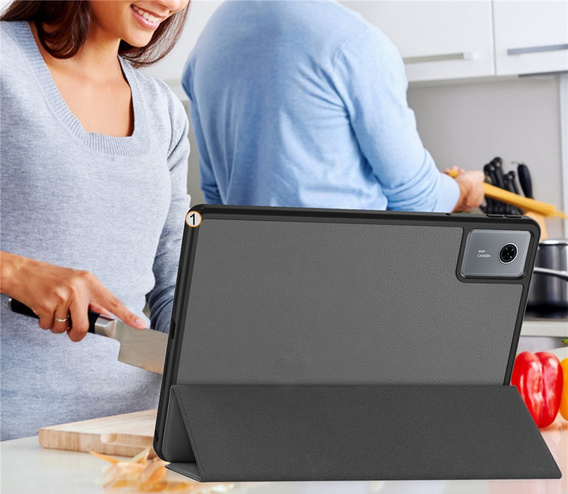 Etui do Lenovo Idea Tab 11" 2025 TB336FU TB336ZU, Smartcase z miejscem na rysik, szare