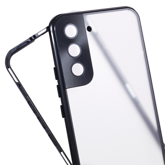 Etui do Samsung Galaxy S21, Magnetic Dual Glass, czarne