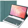 Etui z klawiaturą do Samsung Galaxy Tab S11, Leather Pen Slot, zielone
