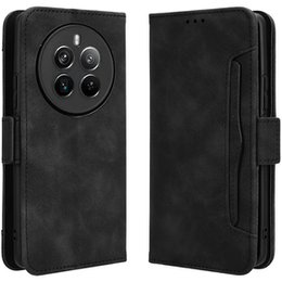 Etui z klapką do Realme 12 Pro 5G / 12 Pro+ 5G, Card Slot, czarne