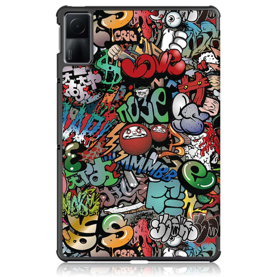 Etui do Xiaomi Redmi Pad 10.6, Trójdzielne z klapką, Graffiti