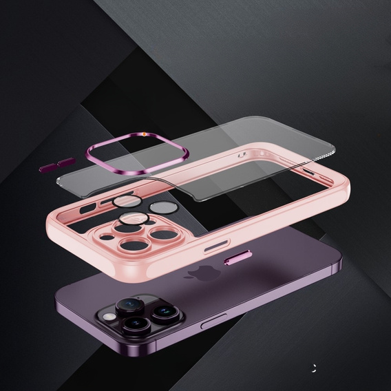 Etui do iPhone 14 Pro, ERBORD Impact Guard, różowe