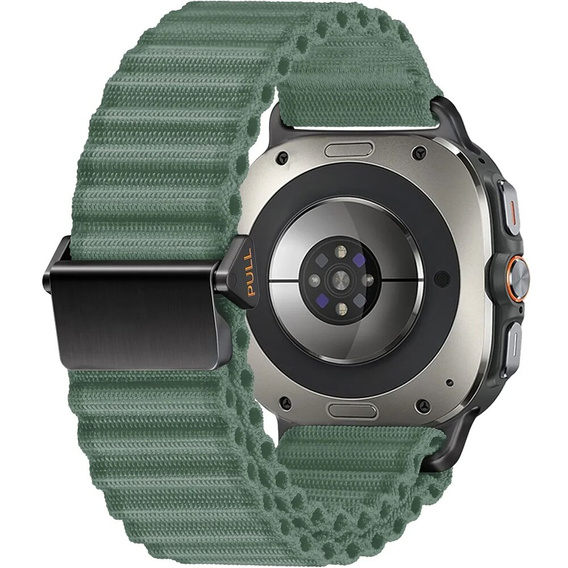 Pasek nylonowy do Samsung Galaxy Watch Ultra 47mm (2025 / 2024), Zielony
