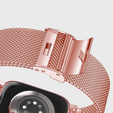 Bransoleta + Etui z Osłoną na Ekran do Apple Watch 10/11 42mm, Różowa