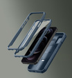 Etui pancerne do iPhone 12 / iPhone 12 Pro, Dexnor CamProtect MagSafe, granatowe (Dwie ramki)