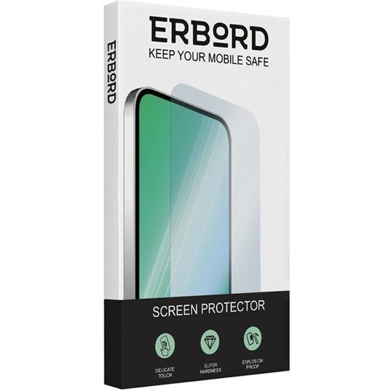 2x Szkło Hartowane do Samsung Galaxy M35 5G, ERBORD 9H Hard Glass, szybka