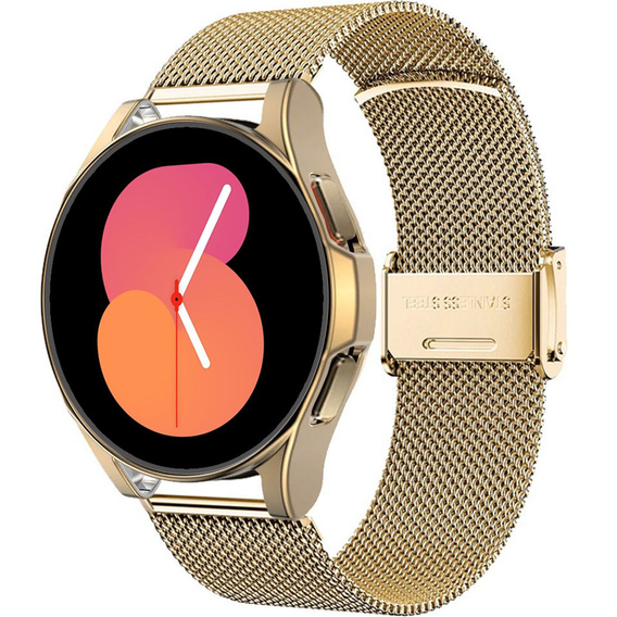 Bransoleta + Etui z Osłoną na Ekran do Samsung Galaxy Watch 5 44mm, Złoty
