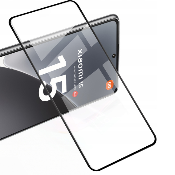 2x Szkło Hartowane do Xiaomi 15, ERBORD 3D pełne, szybka na cały ekran