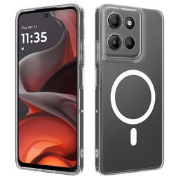 Etui z funkcją MagSafe do Motorola Moto G15 / G15 Power 4G - przezroczyste