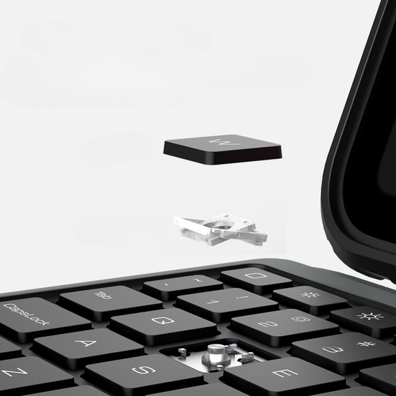Etui z klawiaturą do iPad 11" 2025 A16 (11 gen.) / iPad 10.9" 2022 (10 gen.), NILLKIN Bumper Pen Slot, czarne