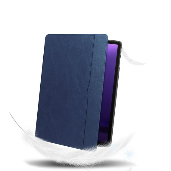 Etui do Samsung Galaxy Tab S9 FE / S10 FE, Business Card and Pen Slot, niebieskie