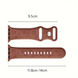 Pasek Silikonowy do Apple Watch 1/2/3/4/5/6/7/8/9/10/11/SE 38/40/41/42mm, Rose, Brązowy