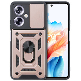 Etui pancerne do Oppo A79 5G, CamShield Slide, różowe rose gold