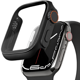 2w1 Etui + Szkło Hartowane do Apple Watch 10 42MM, Czarne/Czerwone