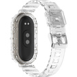 Pasek Silikonowy do Xiaomi Smart Band 10 / 9 / 8, Przezroczysty, Bezbarwny